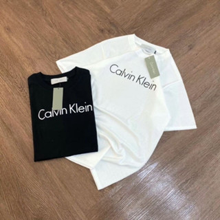 C1k lein ใหม่ เสื้อยืดลําลอง ผ้าฝ้าย แขนสั้น คอกลม ทรงหลวม เข้ากับทุกการแต่งกาย แฟชั่นคลาสสิก รับประกันคุณภาพ S-5XL