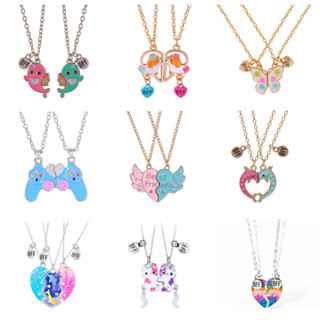 2 ชิ้น / เซต เพื่อนที่ดีที่สุด สร้อยคอ มิตรภาพ คู่รัก สุนัขน…