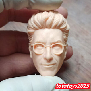 ของเล่นฟิกเกอร์ รูปหัวทหาร 1:6 Robert Downey Jr Head Sculpt ขนาด 12 นิ้ว DIY