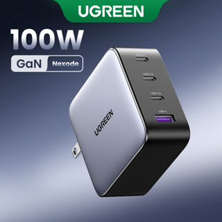 Ugreen บล็อกชาร์จ USB C 100W 2 4 พอร์ต พับได้ สําหรับ MacBook Pro Air iPad Pro Mini iPhone Dell XPS Samsung Galaxy S22 Ultra Pixel และอื่น ๆ