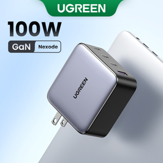 Ugreen ปลั๊ก GaN 100W 4 พอร์ต สําหรับโทรศัพท์มือถือ แล็ปท็อป แท็บเล็ต iPhone 14 14 Plus 14 Pro Pro Max