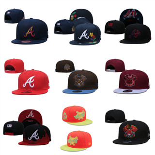 MLB Atlanta Braves หมวกเสื้อกีฬากลางแจ้งแบบปรับได้