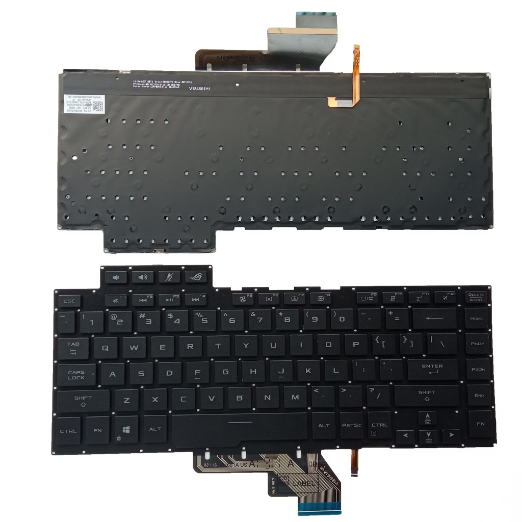 สําหรับ ASUS GA502G GA502D GA502I GU502G GU502DU GU502GV GU502L/LW US สี Backlit คีย์บอร์ด