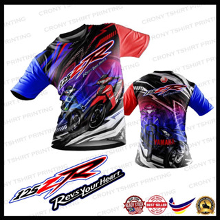 เสื้อยืด พิมพ์ลาย Yamaha 125ZR Sublimation Revs Your Heart | Baju Yamaha 125ZR | บาจูคลับ | Baju Lelaki | วนิตา | เสื้อแขนยาว