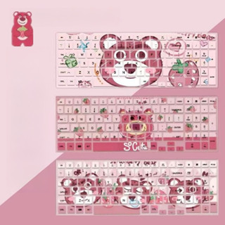 【Cute Cartoon Lotso】Keyboard cover For MacBook New Pro14  M1 M2 A2681 Air13.6 Pro13.3 A2251 A2179 A2337 A1932 Retina A1502 A1466 A1706 touchbar Pro13inch Waterproof keyboard cover