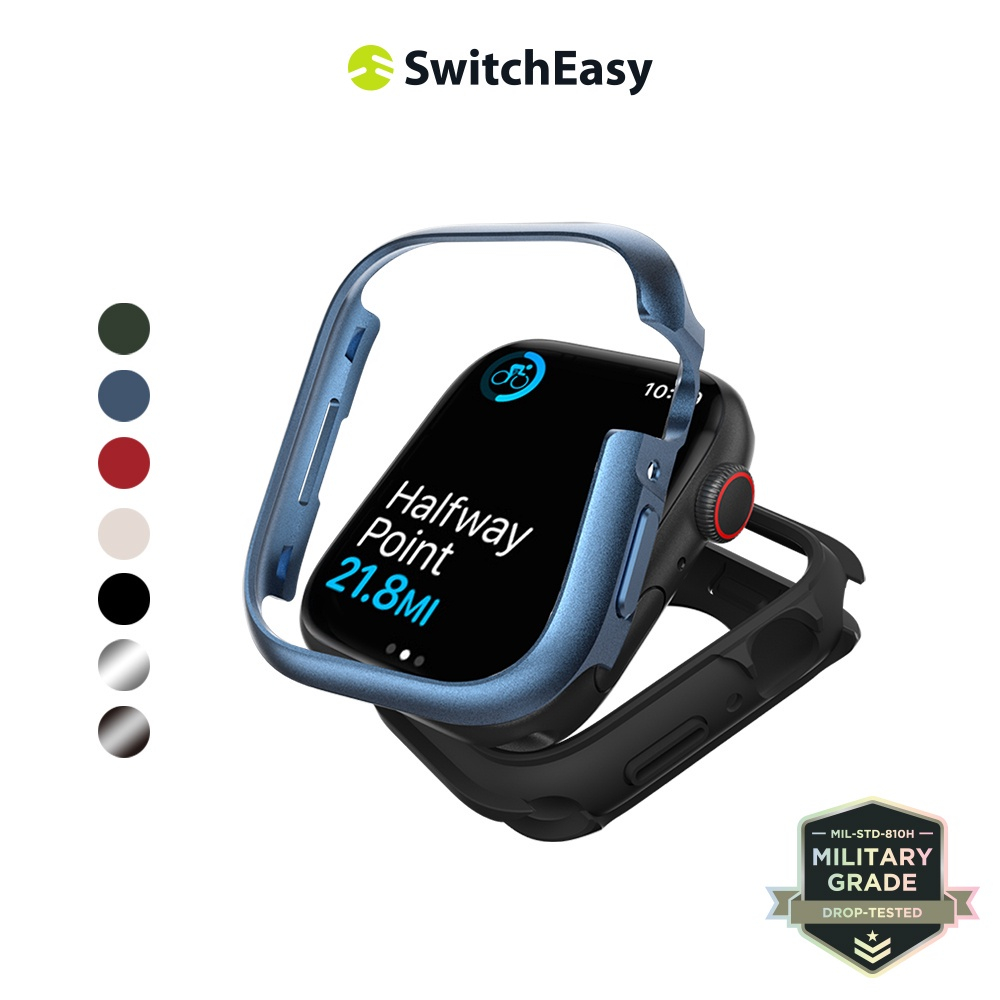 Switcheasy Aviation-Grade Aluminium Apple Watch 7 Case 41mm - เคส Apple Watch Series 7 / SE / 6 / 5 
