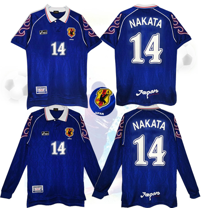 เสื้อกีฬาแขนสั้น ลายทีมชาติฟุตบอลญี่ปุ่น 98 ชุดเหย้า