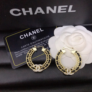 Chanel ต่างหู ถักมือ หรูหรา คุณภาพสูง สําหรับผู้หญิง103055