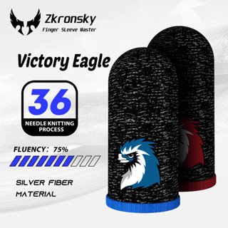 ถุงมือเล่นเกม Zkronsky Finger Sleeve Victory Eagle (2 ชิ้น) ป้องกันเหงื่อสําหรับเล่นเกม Survi