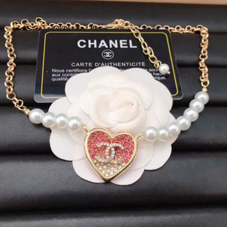 Chanel สร้อยคอ จี้รูปหัวใจ หรูหรา คุณภาพสูง สําหรับผู้หญิง103171