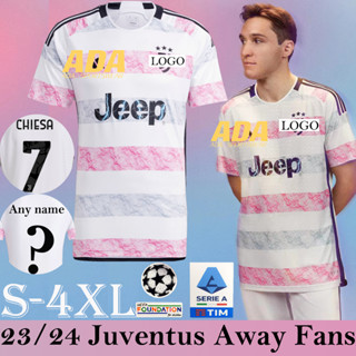 เสื้อกีฬาแขนสั้น ลายทีมชาติฟุตบอล JUV Away 23-24 ไซซ์ S-4XL ชุดเยือน คุณภาพสูง สําหรับผู้ชาย