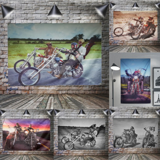 โปสเตอร์ธงโพลีเอสเตอร์ ลายการ์ตูนภาพยนตร์ Easy Rider 4 กลุ่ม ขนาด 3X5 ฟุต 90 ซม. X150 ซม. สําหรับแขวนตกแต่งบ้าน