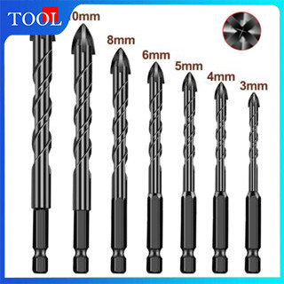 ดอกครอสไทล์ ดอกสว่านเจาะคอนกรีต แก้ว เซรามิก อัลลอยด์ 1/4" ก้านหกเหลี่ยม 3-12มม