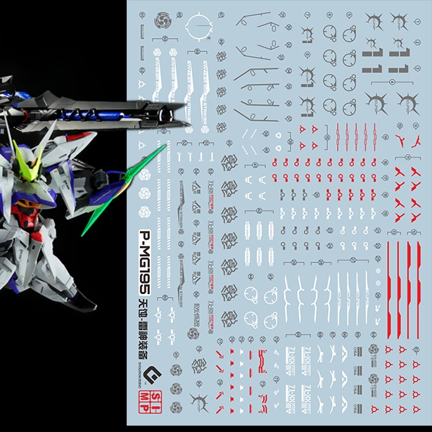 EVO Water Slide Decal MG 1/100 PB ECLIPSE Raijin Strike Noctilucent