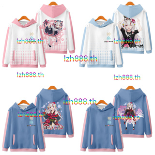 ใหม่ เสื้อกันหนาว เสื้อแจ็กเก็ต แขนยาว มีฮู้ด พิมพ์ลายอนิเมะ HOLO LIVE Nakiri Ayame Kagura Nana 3D ทรงหลวม สไตล์ญี่ปุ่น คอสเพลย์ แฟชั่นสําหรับผู้ชาย และผู้หญิง