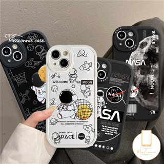 เคสโทรศัพท์มือถือ TPU แบบนิ่ม ลายการ์ตูนนักบินอวกาศ NASA สําหรับ IPhone 11 13 12 14 Pro MAX 7 8 Plus 6 6s Plus 14 Plus XR X XS MAX SE 2020