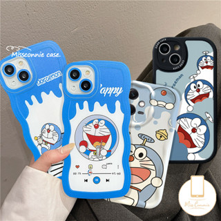 เคสโทรศัพท์มือถือ แบบนิ่ม ลายการ์ตูนโดเรม่อน ขอบหยัก สําหรับ VIVO Y36 Y02T Y02 Y12 Y12i Y35 Y02s Y21 Y55 Y11 V23E V20 V21 V25 Y21s Y33s Y20 Y15s Y22 Y75 Y15A Y16 Y12s Y91 Y91C Y15 Y17