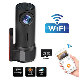 กล้องบันทึกวิดีโอ HD ไร้สาย Wifi DVR สําหรับติดรถยนต์