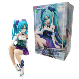 กล่องฟิกเกอร์ PVC รูปปั้นนักร้องเสมือนจริง Hatsune Miku Morning glory ขนาด 5.5 นิ้ว