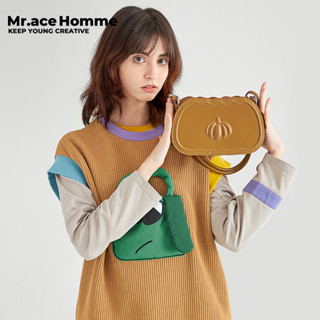 Mr. ace Homme Farm Series Handbag กระเป๋าถือ คุณภาพสูง สไตล์ฝรั่งเศส เรโทร สําหรับผู้หญิง Bag