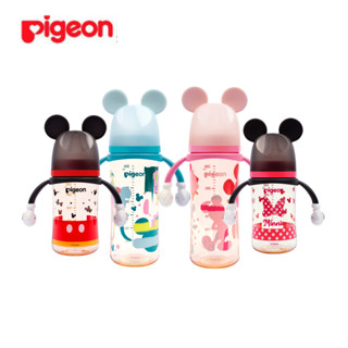 Pigeon Disney PPSU ขวดนมเด็กแรกเกิด ขวดนมเด็กแรกเกิด เพ้นท์สี กันหล่น ลายหมี Povini