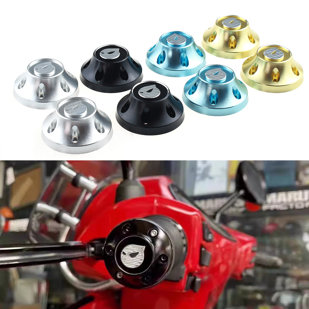 Marus พีชการประมวลผล Handlebar Grips Handle Bar Cap End Plugs สําหรับ Vespa GTS300 300IE 250 GTV Primavera150 Sprint150