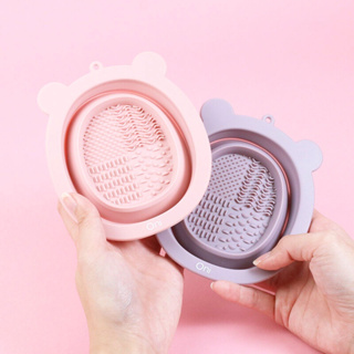 🔥XINYIA2🔥Brush Cleansing Bowl โอนิ ชามซิลิโคนล้างแปรงแต่งหน้า พับได้.