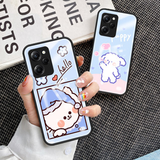 เคสโทรศัพท์มือถือกระจกนิรภัย TPU แบบนิ่ม ขอบแข็ง กันกระแทก สําหรับ Redmi Note12 Pro Note12 Pro เคส