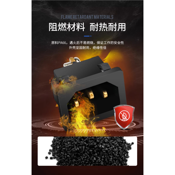 {พร้อมส่ง} ซ็อกเก็ตปลั๊กไฟ หัวตัวผู้ ตัวเมีย AC สามแกน