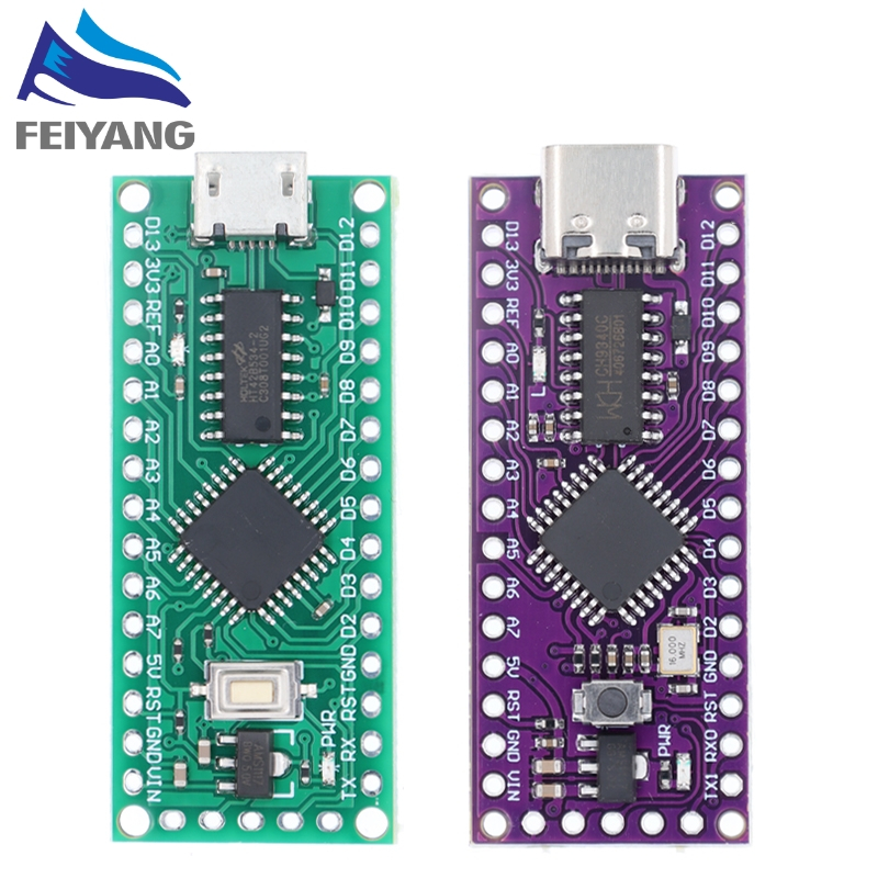 Lgt8f328p-lqfp32 MiniEVB TYPE-C MICRO USB เข้ากันได้กับ ATMEGA328 Nano V3.0 LGT8F328P CH9340C / HT42