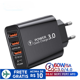 ที่ชาร์จโทรศัพท์มือถือ Type PD 60w USB C แบบชาร์จเร็ว 3.0