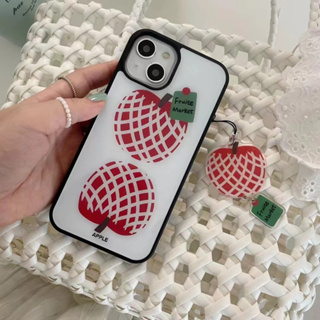 เคสโทรศัพท์มือถือแบบนิ่ม tpu ลายผลไม้สีแดง สําหรับ iPhone 14 14promax 14pro 11 12 12PRO 12PROMAX 13 13pro 13promax