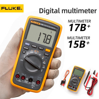 FLUKE 15B+ 17B+ 18B+  ดิจิตอลมัลติมิเตอร์ AC/DC แรงดันไฟฟ้าปัจจุบันความจุโอห์มทดสอบอุณหภูมิอัตโนมัติ/คู่มือช่วงการวัด  มัลติมิเตอร์ดิจิทัล