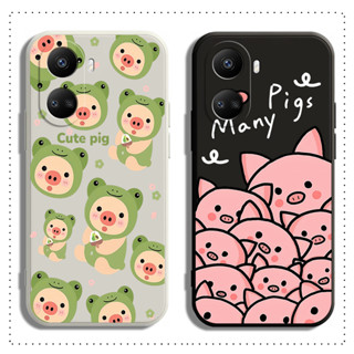 เคสนิ่ม เนื้อแมตต์ ลายหมูน่ารัก สําหรับ Huawei Nova 11 11i 10 Y70 Y61 9 8i 7i 5t 3i SE PRO