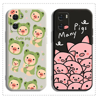 เคสนิ่ม ลายหมูน่ารัก สําหรับ OPPO A98 A78 A77 A76 A96 A74 A57 A77S A54 A17 A17K A16K A16E A16 2021