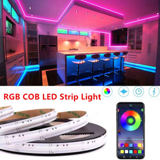 แถบไฟ RGB COB LED DC 12V 24V 756 ดวง เปลี่ยนสีได้ สว่างมาก สําหรับตกแต่งบ้าน ห้องนอน ห้องครัว รถบรรทุก พิพิธภัณฑ์สัตว์น้ํา