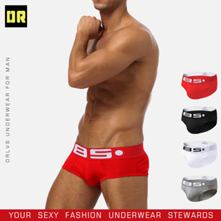 จัดส่งที่รวดเร็ว Stand Alone Pack Mens Underwear ผ้าฝ้าย Breathable Mens Low Waist Triangle Pants กางเกงกีฬาสำหรับผู้ชาย