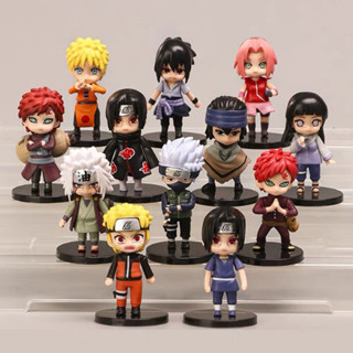 โมเดลฟิกเกอร์ PVC อนิเมะนารูโตะ Kakashi Gaara Uzumaki Naruto Uchiha Sasuke Itachi Haruno Sakura Q version ขนาด 10 ซม. ของเล่นสําหรับเด็ก ของขวัญ 6 ชิ้น 12 ชิ้น ต่อชุด