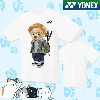 Yonex ใหม่ ชุดเสื้อเชิ้ตแบดมินตัน ลายมังกร ระบายอากาศ แห้งเร็ว สําหรับผู้ชาย และผู้หญิง 2023