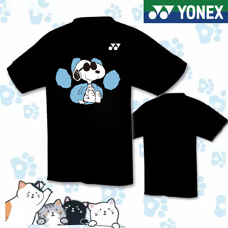 Yonex 2023 เสื้อยืด ลายแบดมินตัน เทนนิส แห้งเร็ว ระบายอากาศ แห้งเร็ว สําหรับผู้ชาย และผู้หญิง