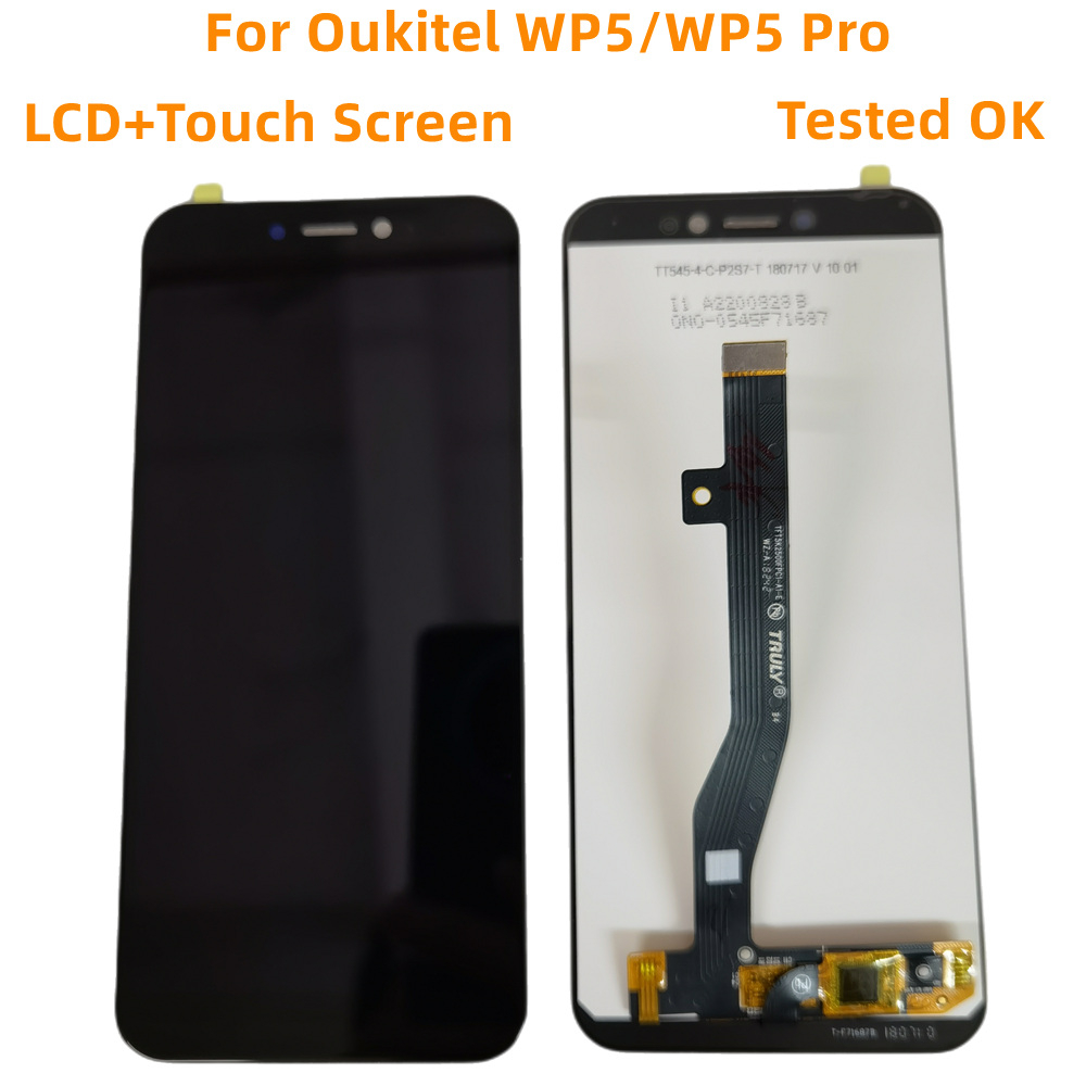 สําหรับ oukitel wp5 wp5 Pro จอแสดงผล lcd ภายในและภายนอกหน้าจอสัมผัสแบบบูรณาการ oukitel wp5 wp5pro lcd touch