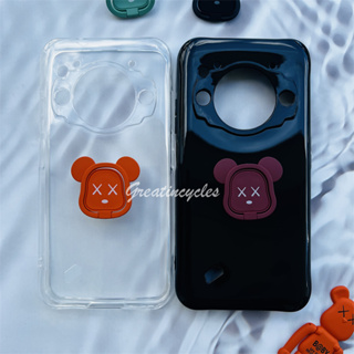 Unihertz TickTock-S 5G เคสโทรศัพท์ ซิลิโคนนิ่ม ป้องกัน พร้อมแหวนขาตั้ง รูปหมีโหด