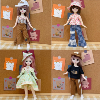 ตุ๊กตาเด็กผู้หญิง BJD ตาโต สีน้ําตาล 30 ซม. 1/6 DIY ของเล่น ของขวัญวันเกิด