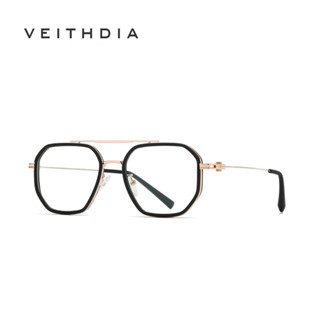 Veithdia TR90 แว่นตาแฟชั่น เลนส์แบน ป้องกันแสงสีฟ้า TJ823