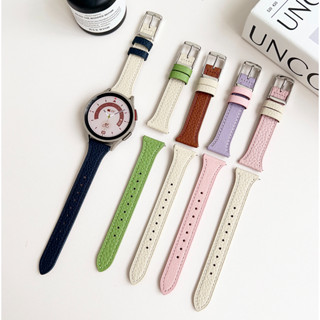 20mm 22mm Soft Leather สายนาฬิกา Huawei Watch GT2 /GT/ GT3 /GT2pro สาย Amazfit GTS 4 / GTS 4mini / GTS2/GTS3 สาย Amazfit Bip 3 pro สายนาฬิกา Amazfit BIP U pro Strap / Samsung Galaxy Watch 4 สายนาฬิกา Galaxy Watch 5/Galaxy Watch 6 สาย