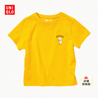 Uniqlo เสื้อยืดแขนสั้น พิมพ์ลาย Snoopy สําหรับผู้หญิง (UT) 465213 Uniqlo