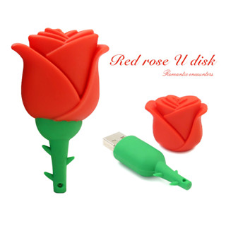 Rose แฟลชไดรฟ์ USB ลายการ์ตูนน่ารัก ความเร็วสูง 2TB สําหรับคอมพิวเตอร์ โทรศัพท์