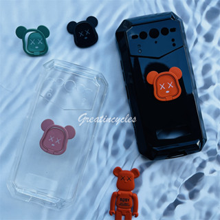 เคสโทรศัพท์มือถือ ซิลิโคนนิ่ม พร้อมแหวนขาตั้ง รูปหมีโหด สําหรับ Doogee V Max