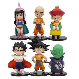 โมเดลฟิกเกอร์ PVC อนิเมะดราก้อนบอล Z Son Goku Piccolo Vegeta Kuririn Son Gohan Chichi Q version ขนาด 12 ซม. 6 ชิ้น ต่อชุด