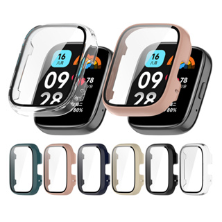 เคส พร้อมกระจกนิรภัยกันรอยหน้าจอ คุณภาพสูง สําหรับ Redmi Watch 3 Youth Version Watch3 Lite Watch3